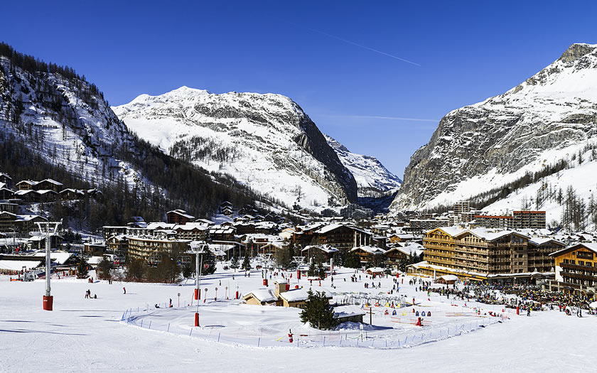 Val d'Isère ski resort in France